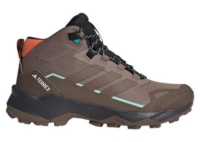 Pre-owned Adidas Originals Terrex Skychaser Ax5 Mid Goretex (women's) Sneakers In Trace Brown/earth Strata/semi Impact Orange