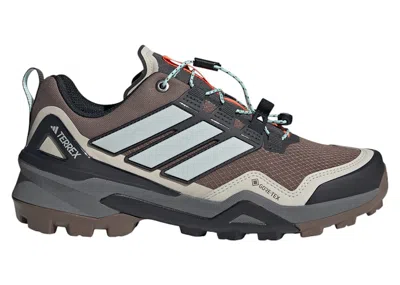 Pre-owned Adidas Originals Terrex Skychaser Goretex (women's) Sneakers In Earth Strata/grey One/semi Flash Aqua