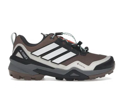 Pre-owned Adidas Originals Terrex Skychaser Goretex (women's) Sneakers In Earth Strata/grey One/semi Flash Aqua