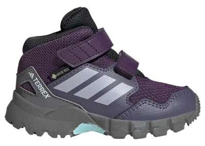 Pre-owned Adidas Originals Terrex Skychaser Mid Goretex Sneakers In Aurora Plum/glory Grey/semi Flash Aqua