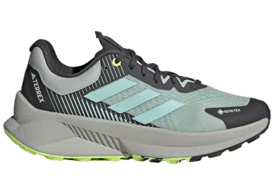 Pre-owned Adidas Originals Terrex Soulstride Flow Goretex (women's) Sneakers In Wonder Silver/semi Flash Aqua/lucid Lemon