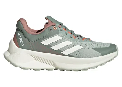 Pre-owned Adidas Originals Terrex Soulstride Flow Trail (women's) Sneakers In Linen Green/off White/silver Green