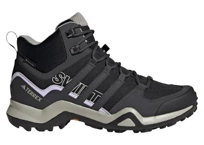 Pre-owned Adidas Originals Terrex Swift R2 Mid Goretex Black Grey (women's) Sneakers In Core Black/dgh Solid Grey/purple Tint