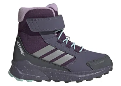 Pre-owned Adidas Originals Terrex Trailmaker 2 High Climawarm+ Sneakers In Aurora Plum/matte Silver/semi Flash Aqua