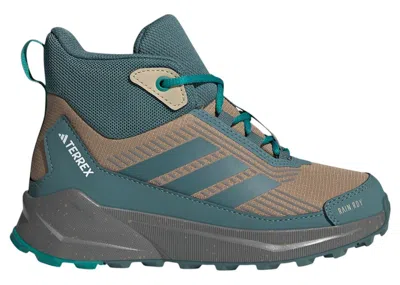 Pre-owned Adidas Originals Terrex Trailmaker 2 Mid Rain.rdy Sneakers In Cardboard/preloved Teal/pure Teal