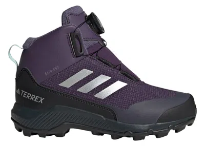 Pre-owned Adidas Originals Terrex Winter Mid Boa Rain.rdy Sneakers In Aurora Plum/matte Silver/core Black