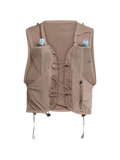 Adidas Originals Terrex Xperior Mesh-panel Vest In Brown