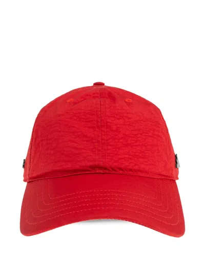 Adidas Originals Textured Baseball Cap In Red