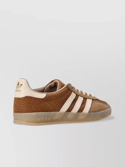 Adidas Originals Textured Rubber Sole Signature Stripes Sneakers In Multi