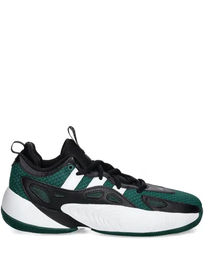 Adidas Originals Textured Trainers In Green