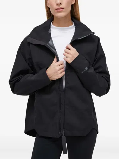 Adidas Originals Three-stripe Hooded Jacket In Black