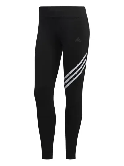 Adidas Originals Three-stripe Leggings In Black
