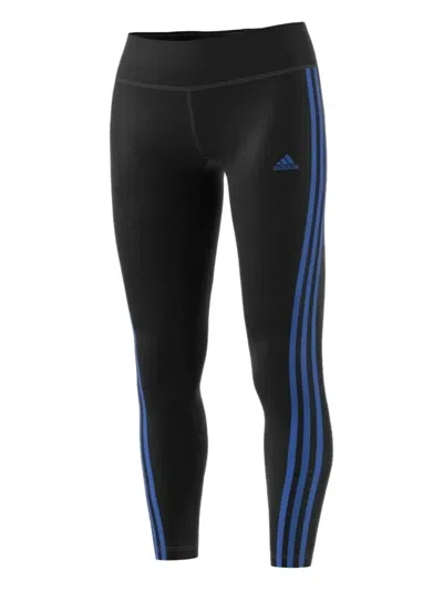 Adidas Originals Three-stripe Leggings In Black