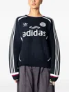 Adidas Originals Three-stripe Logo Sweater In Multi