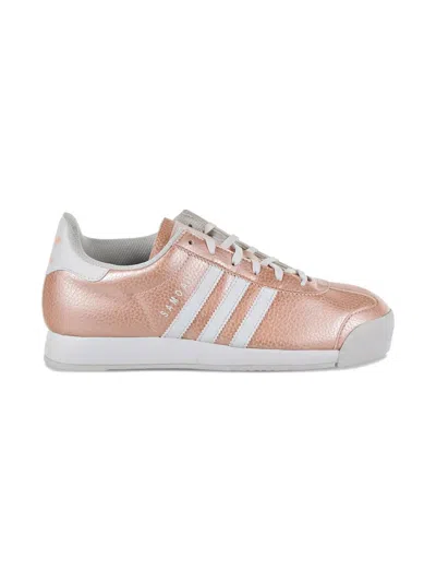 Adidas Originals Kids' Three-stripe Metallic Trainers In Pink