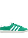 Adidas Originals Suede Round Toe Sneakers With Herringbone Motif In Green