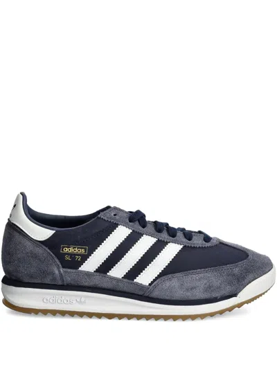 Adidas Originals Three-stripe Suede Trainers In Gray