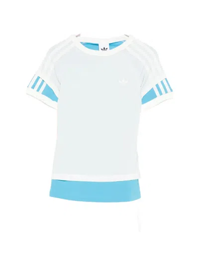 Adidas Originals Three-stripe T-shirt In White