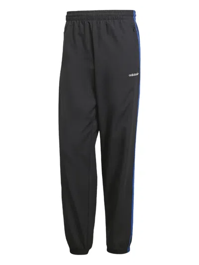 Adidas Originals Three-stripe Trackpants In Black