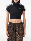 Adidas Originals Adicolor Short Sleeve Track Top In Black