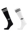 Adidas Originals Three-stripes Knee Socks (pack Of Two) In Animal Print