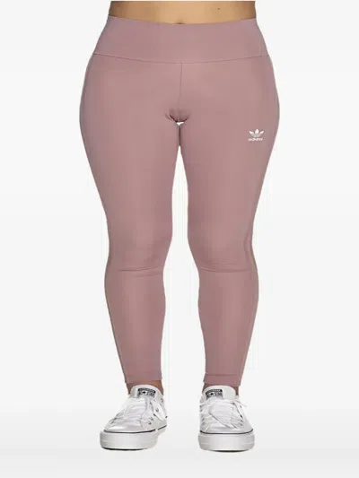 Adidas Originals Three-stripes Leggings In Gold