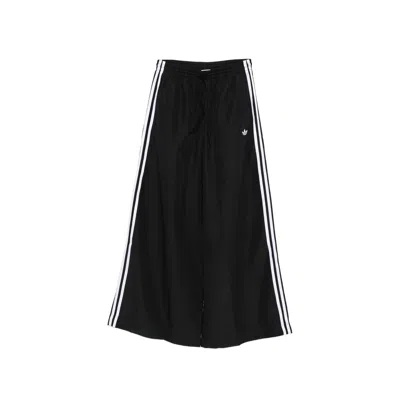 Adidas Originals Three-stripe Track Pants In Black