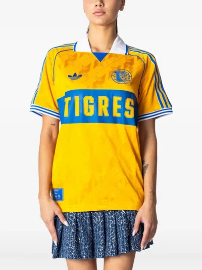 Adidas Originals Tigres Uanl Anniversary Jersey T-shirt In Yellow
