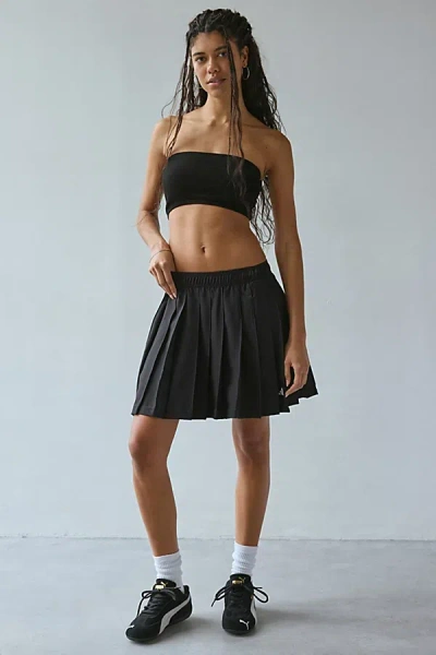 Adidas Originals Tiro Q2 Pleated Mini Skirt In Black, Women's At Urban Outfitters