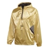 Adidas Originals Tlm 02 Wb Gold Half Zipper Pullover Hooded Double Sided Windbreaker Jacket Gold Col
