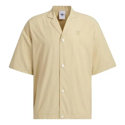 Adidas Originals Toc Short Sleeve T-shirts 'beige' In Yellow