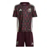 Adidas Originals Toddler Adidas Burgundy Mexico National Team 2024 Home Mini Kit In Burgundy