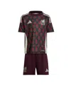 Adidas Originals Toddler Adidas Burgundy Mexico National Team 2024 Home Mini Kit In Multco