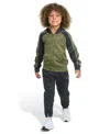 Adidas Originals Toddler And Little Boys 2-piece Long Sleeve Fleece Jacket And Joggers Set In Green