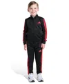 Adidas Originals Toddler And Little Boys 2t-7 Two Piece Long Sleeve, Three Stripes Jacket And Jogger Pant Set In Animal Print