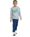 Adidas Originals Toddler & Little Boys Long-sleeve Graphic Fleece Pullover Hoodie & Jogger Pants, 2 Piece Set In Blue