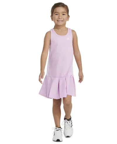 Adidas Originals Kids' Toddler & Little Girls Sleeveless Tank Top Tennis Dress In Bliss Lilac