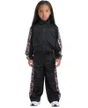 Adidas Originals Adidas Kids' Tricot Track Jacket &amp; Pants Set In Black