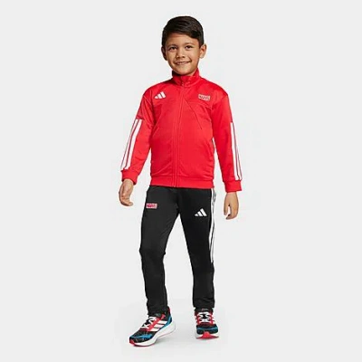 Adidas Originals Babies' Toddler And Little Kids X Marvel Spider-man T-shirt And Shorts Set In Red