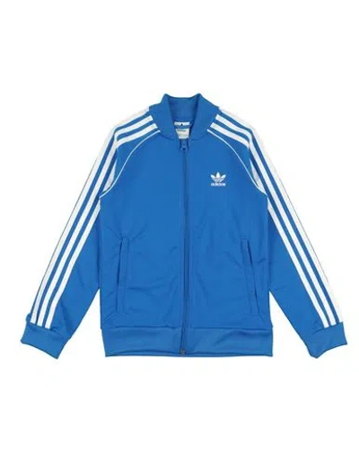 Adidas Originals Babies'  Toddler Boy Sweatshirt Azure Size 7 Recycled Polyester, Polyester In Blue