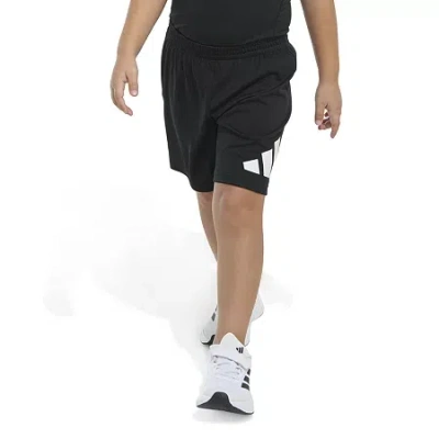 Adidas Originals Babies' Toddler Boys Adjustable Waist Mid Rise Pull-on Short In Black