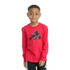 Adidas Originals Toddler Boys Crew Neck Long Sleeve Regular Fit Graphic T-shirt In Animal Print
