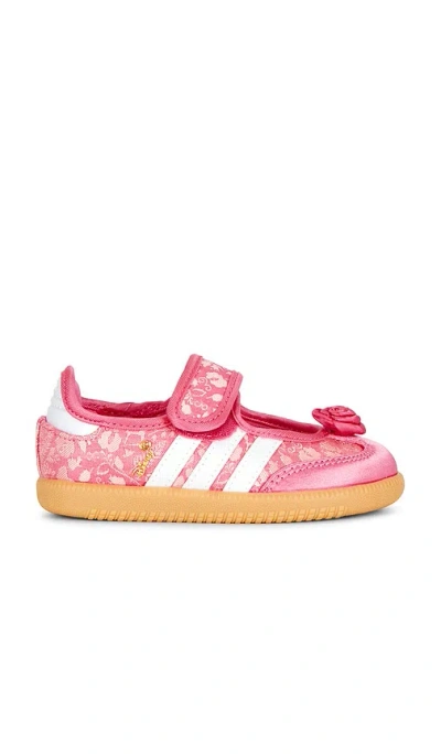 Adidas Originals Toddler Disney Princess Samba Jane Flat In Pink & Gum 3