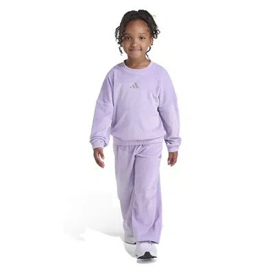 Adidas Originals Babies' Toddler Girls 2-pc. Pant Set In Purple
