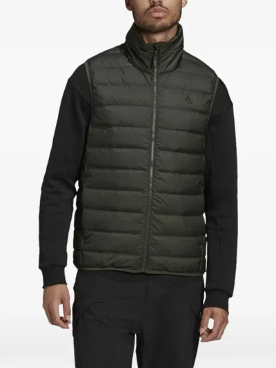 Adidas Originals Todown Quilted Vest In Green