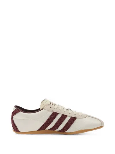 Adidas Originals Tokyo Crochet-stripe Sneakers In Burgundy