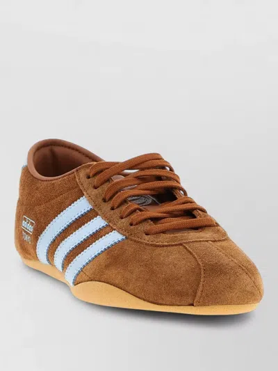 Adidas Originals Tokyo Sneakers Contrast Stripes Rubber Sole In Brown