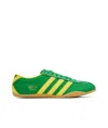 Adidas Originals Womens Green Pure Sulfur Gold M Tokyo Woven Low-top Trainers In Green  Yellow