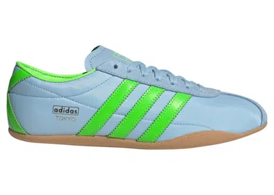 Pre-owned Adidas Originals Tokyo (women's) Sneakers In Clear Sky Blue/solar Green/gum In Multi