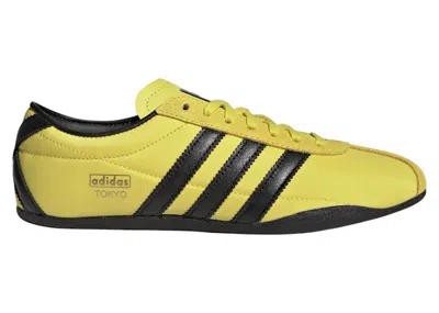 Pre-owned Adidas Originals Tokyo (women's) Sneakers In Pure Sulfur/dark Brown/gold Metallic